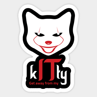 kITty scary Sticker